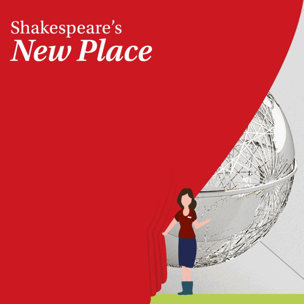 A figure draws aside curtain to reveal the globe sculpture.