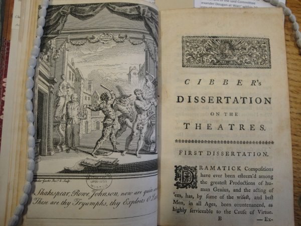 Theophilus Cibber’s Dissertations on theatrical subjects, a collection of previous works which was published in 1759