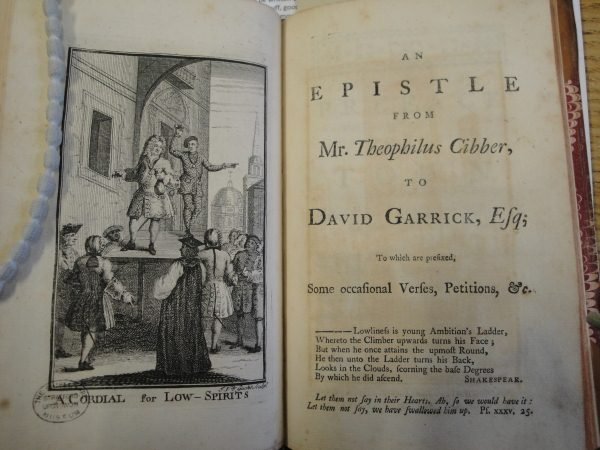 An Epistle from Mr Theophilus Cibber to David Garrick, Esq. First published in 1755,