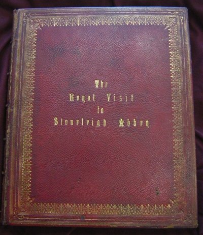 Journal of Georgina Leigh, red leather and gold leaf cover (Archive Ref: DR671/381)