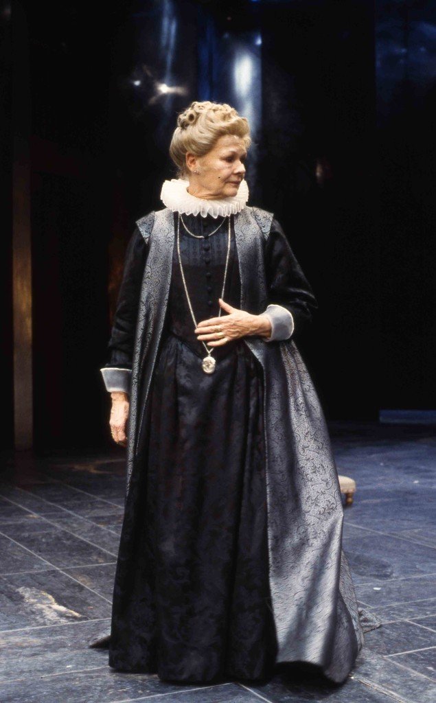 Image 3: Judi Dench in Greg Doran’s 2003 ‘All’s Well That Ends Well’. Dark blue dress. ©SBT