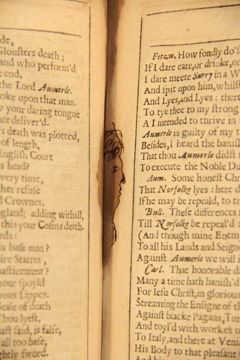 Face in the RSC First Folio
