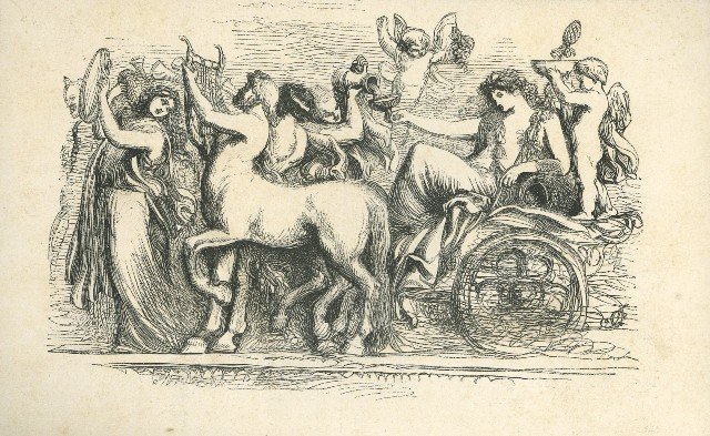 Illustration of merrymaking in Antony and Cleopatra.