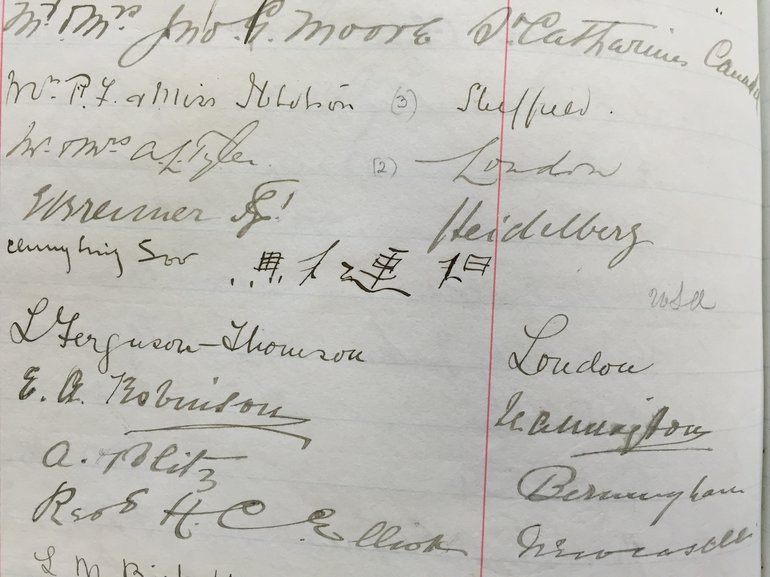 Chung Ling Soo Visitor Signature