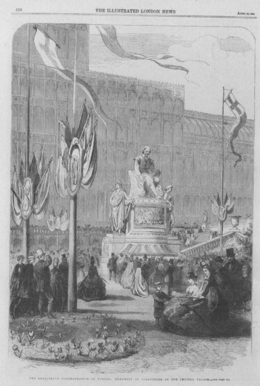 Shakespeare Monument outside Crystal Palace