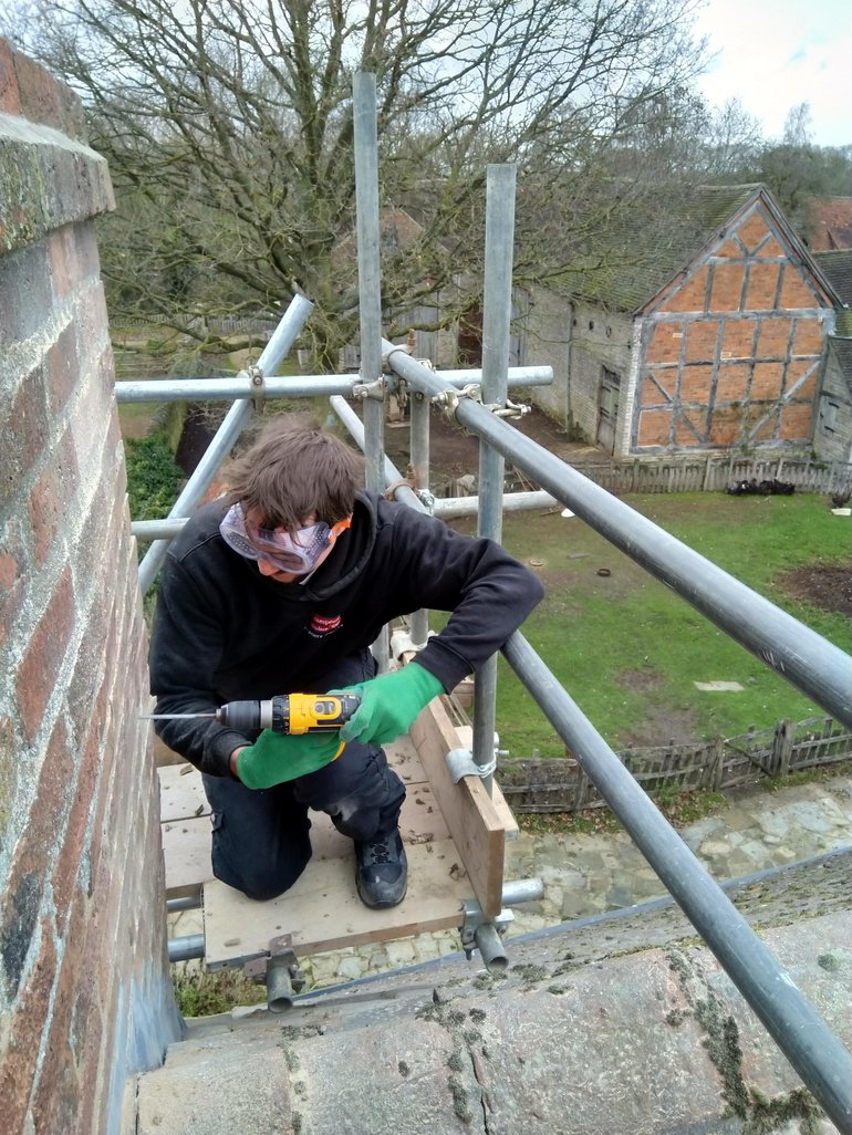 Drilling Palmers Farm Chimney.jpg