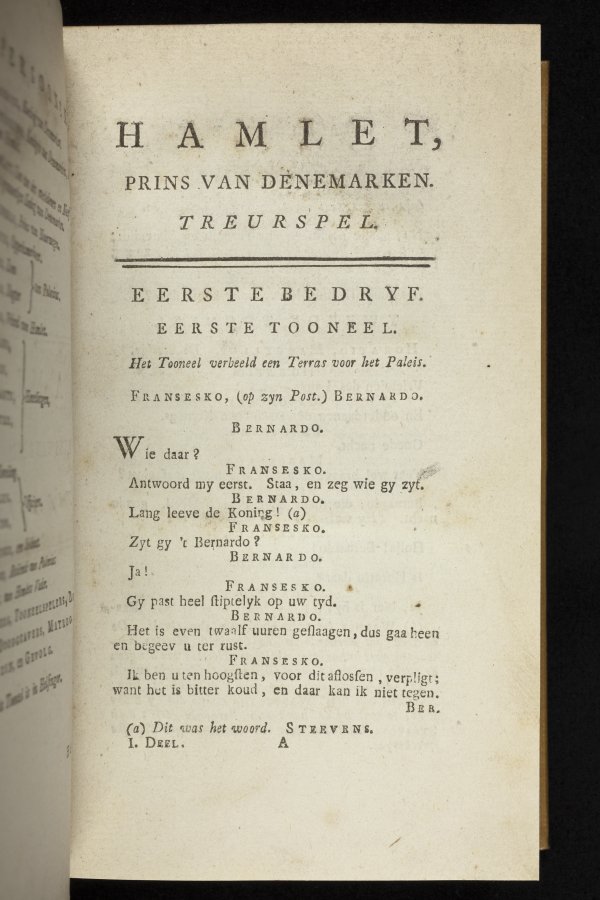Dutch translation Hamlet