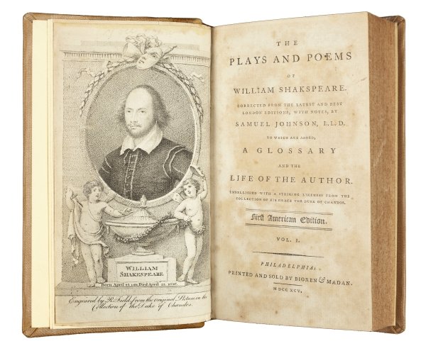 First American edition of Shakespeare
