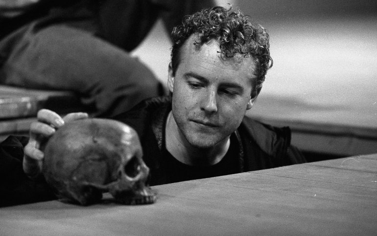 Sam West as Hamlet in 2001