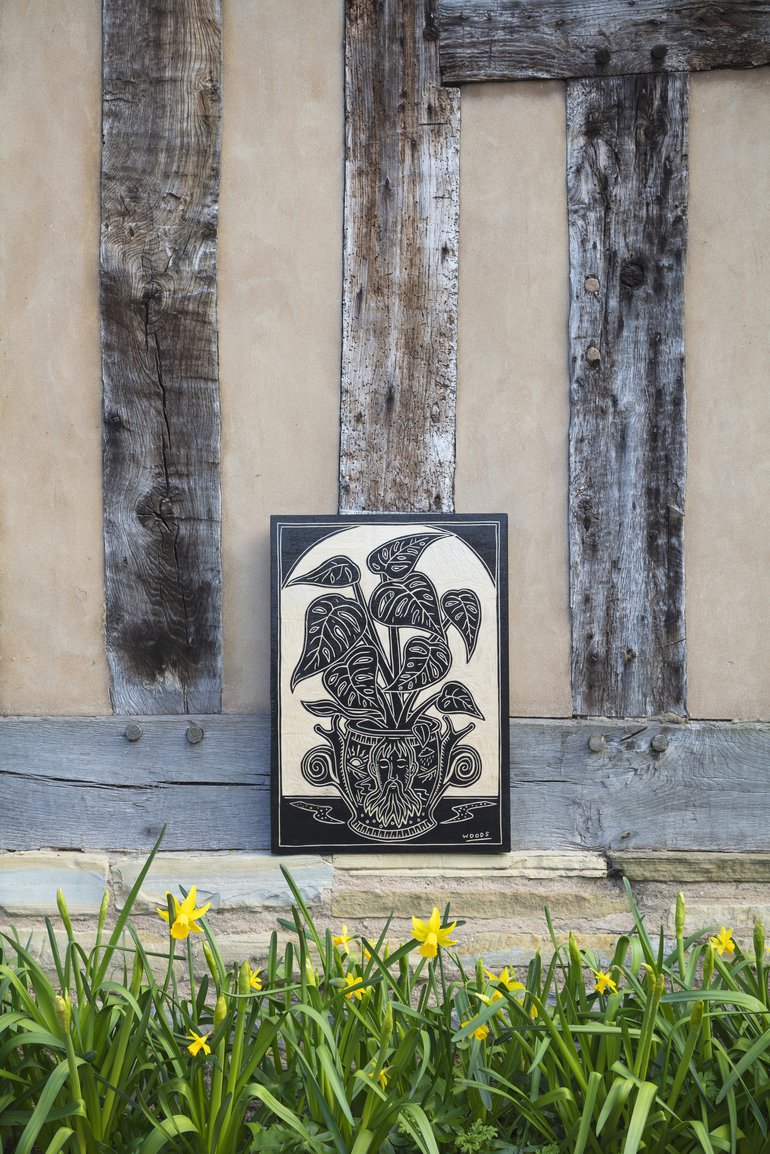 Little Cures, The Shakespeare Birthplace Trust, 2021. Delicious Monster, by Richard Woods. Exhibition curated by Martha Kelsey/photographed by James Dobson.