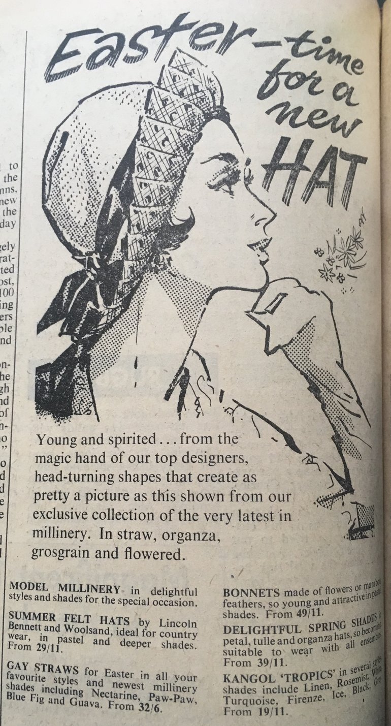 An advert from the Stratford Herald, 1966