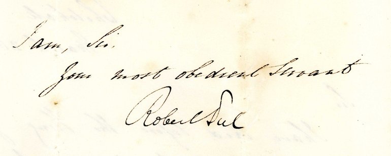 DR1136/2/4/2 Letter from Robert Peel