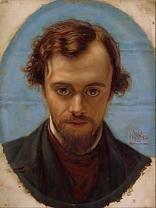 Dante Gabriel Rossetti aged 22 years by William Holman Hunt (Wikipedia)