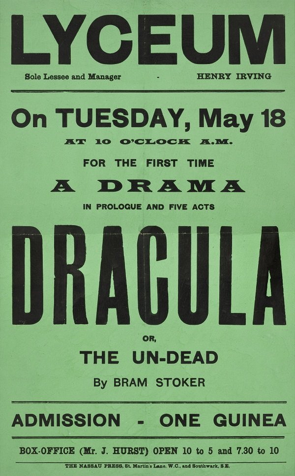 Dracula playbill