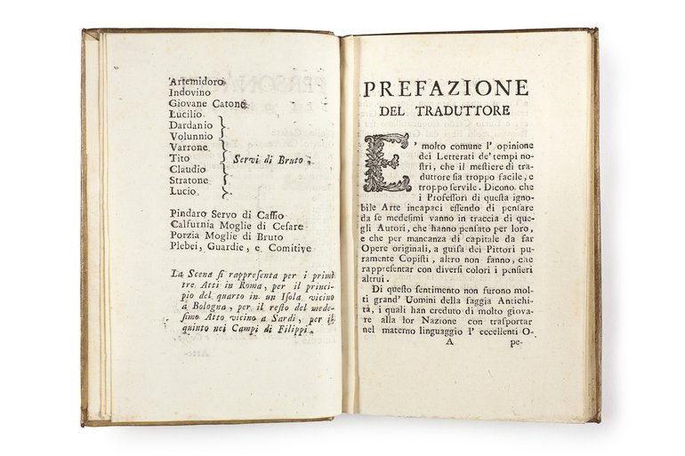 Il Giulio Cesare (1756) preface