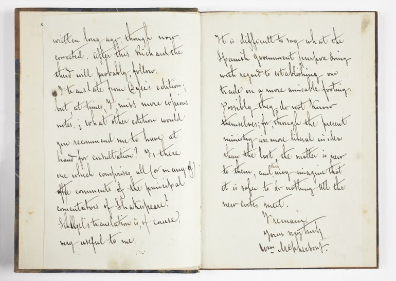 Spanish Hamlet (1879) letter double page