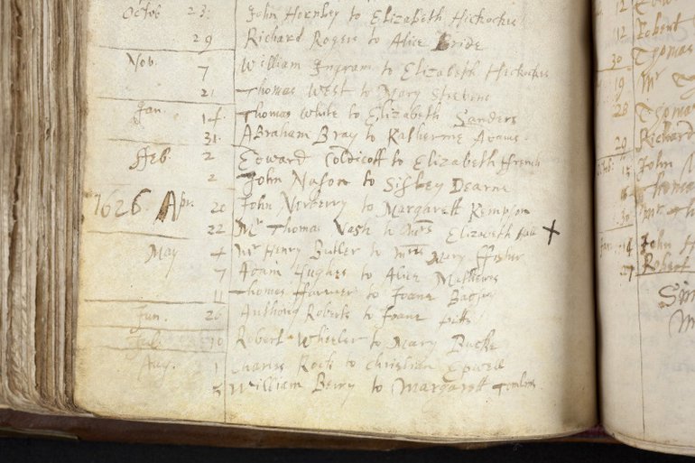 Parish Register Marriages Elizabeth Hall