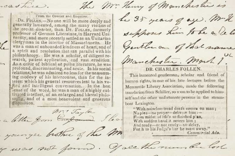 Jane Thompson's Diary 26 March 1840 Newscuttings