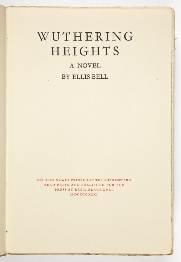 Wuthering Heights Title Page
