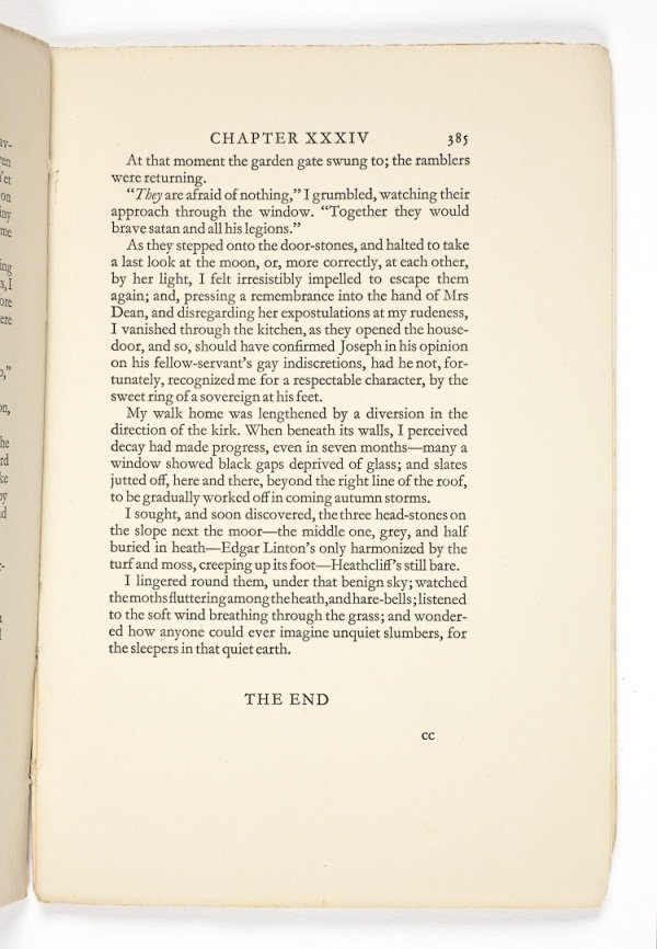 Wuthering Heights Last page