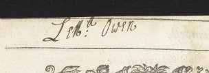 Laetitia Owen signature in Trust owned second folio