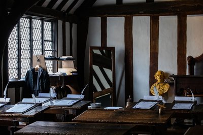 Shakespeare's Schoolroom desks
