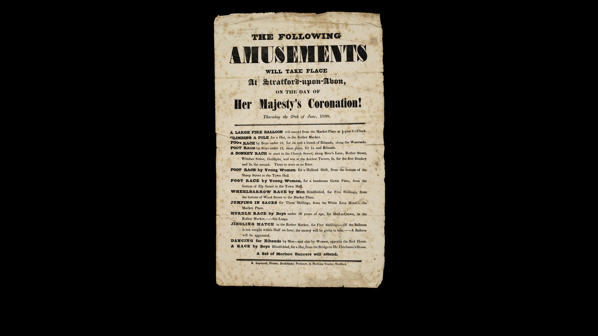 Stratford-upon-Avon Queen Victoria Coronation Amusements (1920x1080)