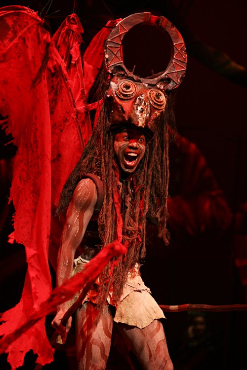 Atandwa Kani as Ariel, photographer Ellie Kurttz © RSC