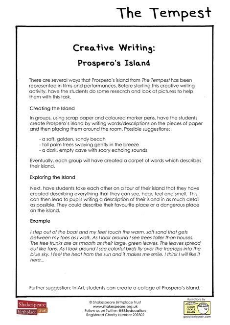EFL Prospero's Island: Creative Writing