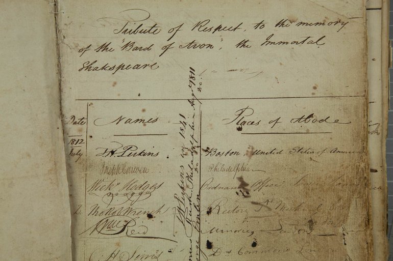 Our First Visitor Book