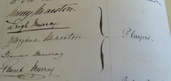 Signature of the Players